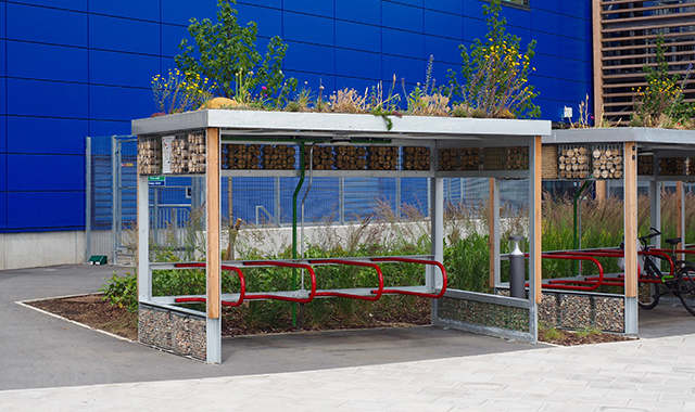 Green Roof Cycle Shelters Green Roof Cycle Shelters