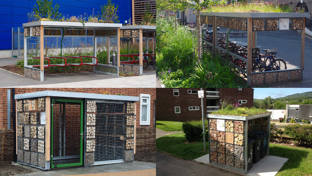 green roof shelters montage