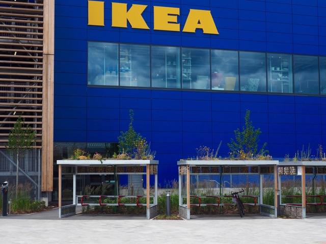 GRS_IKEA Greenwich 2 Modular bike shelter installations